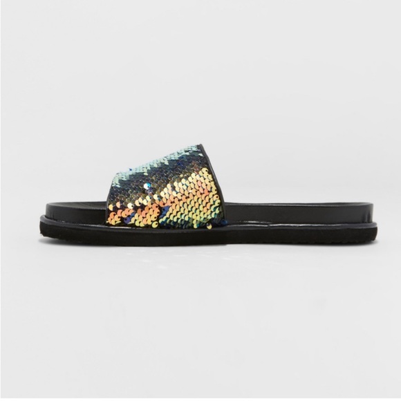 Adila Slide Sandals - A New Day™ Black - Picture 2 of 3